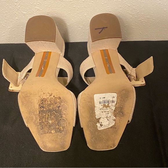 Sam Edelman Dalton Sandal in Sand Linen Size 8.5 - Picture 5 of 5